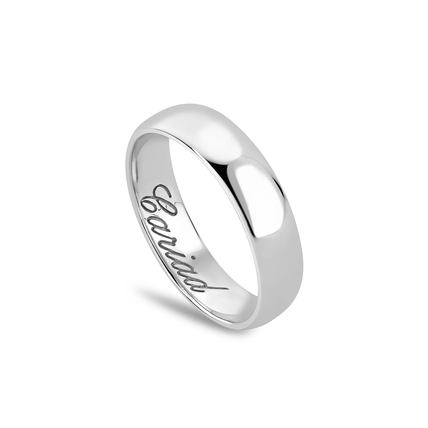 Promises 9ct Solid White Gold 5mm Wedding Ring  