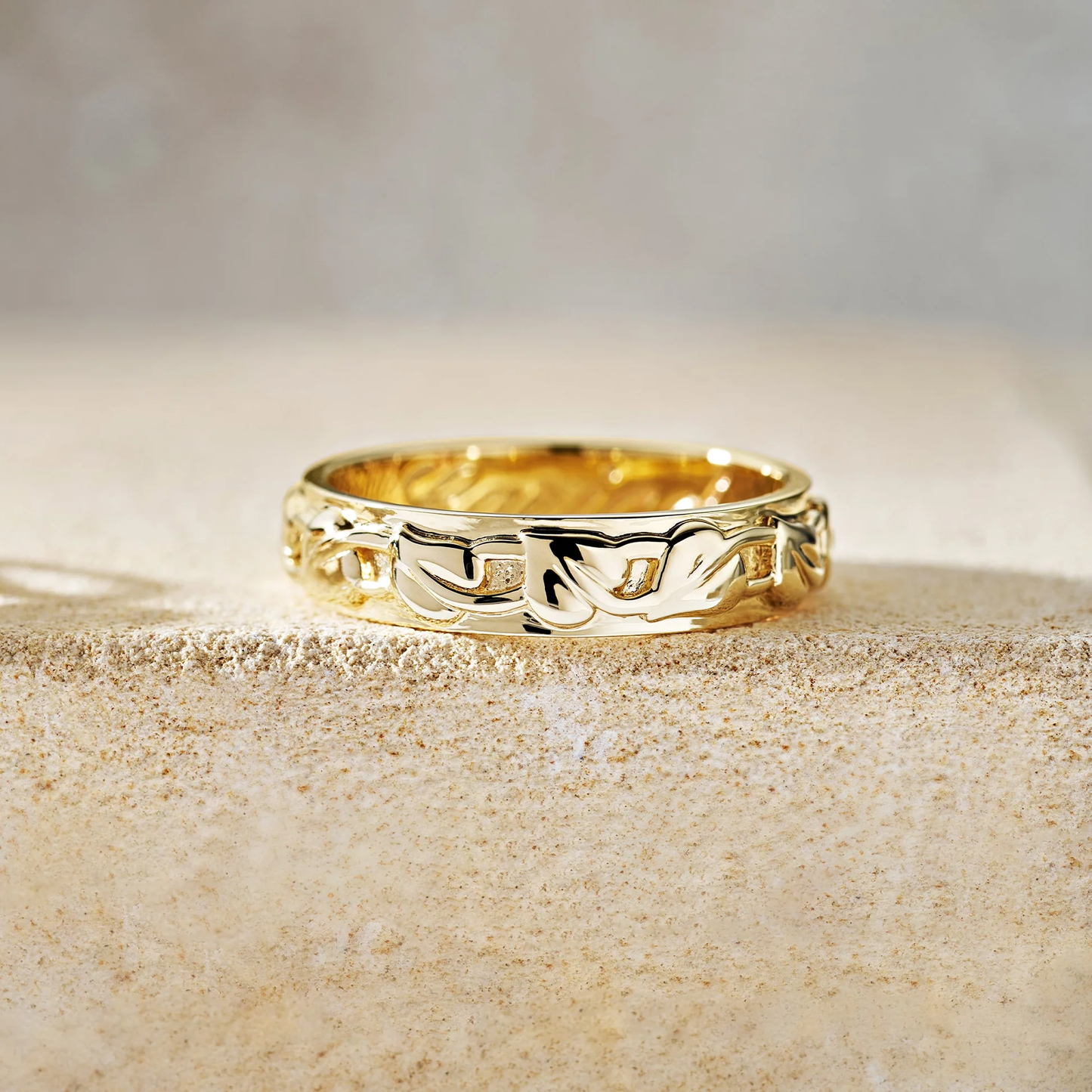 Promises 9ct Solid Gold Tree of Life Wedding Ring