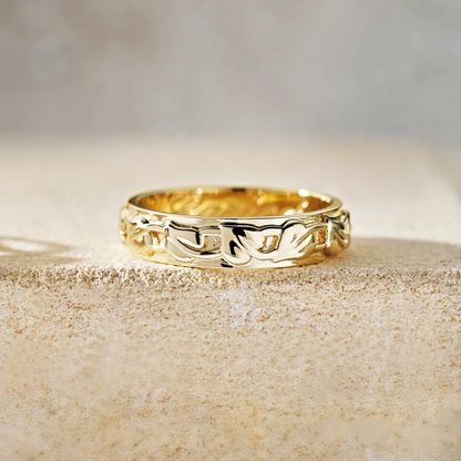 Promises 9ct Solid Gold Tree of Life Wedding Ring