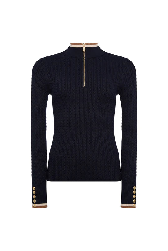 Zoe Quarter Zip Knit