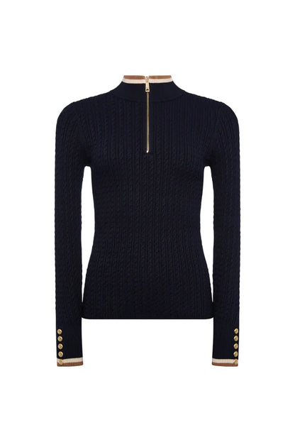 Zoe Quarter Zip Knit