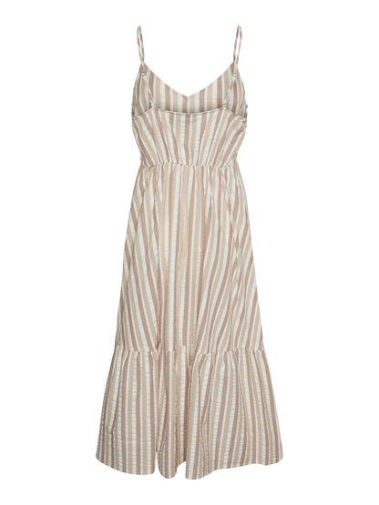 PCAITLYN Seersucker Midi Dress