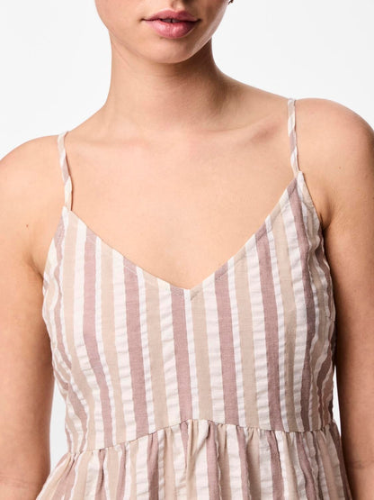 PCAITLYN Seersucker Midi Dress