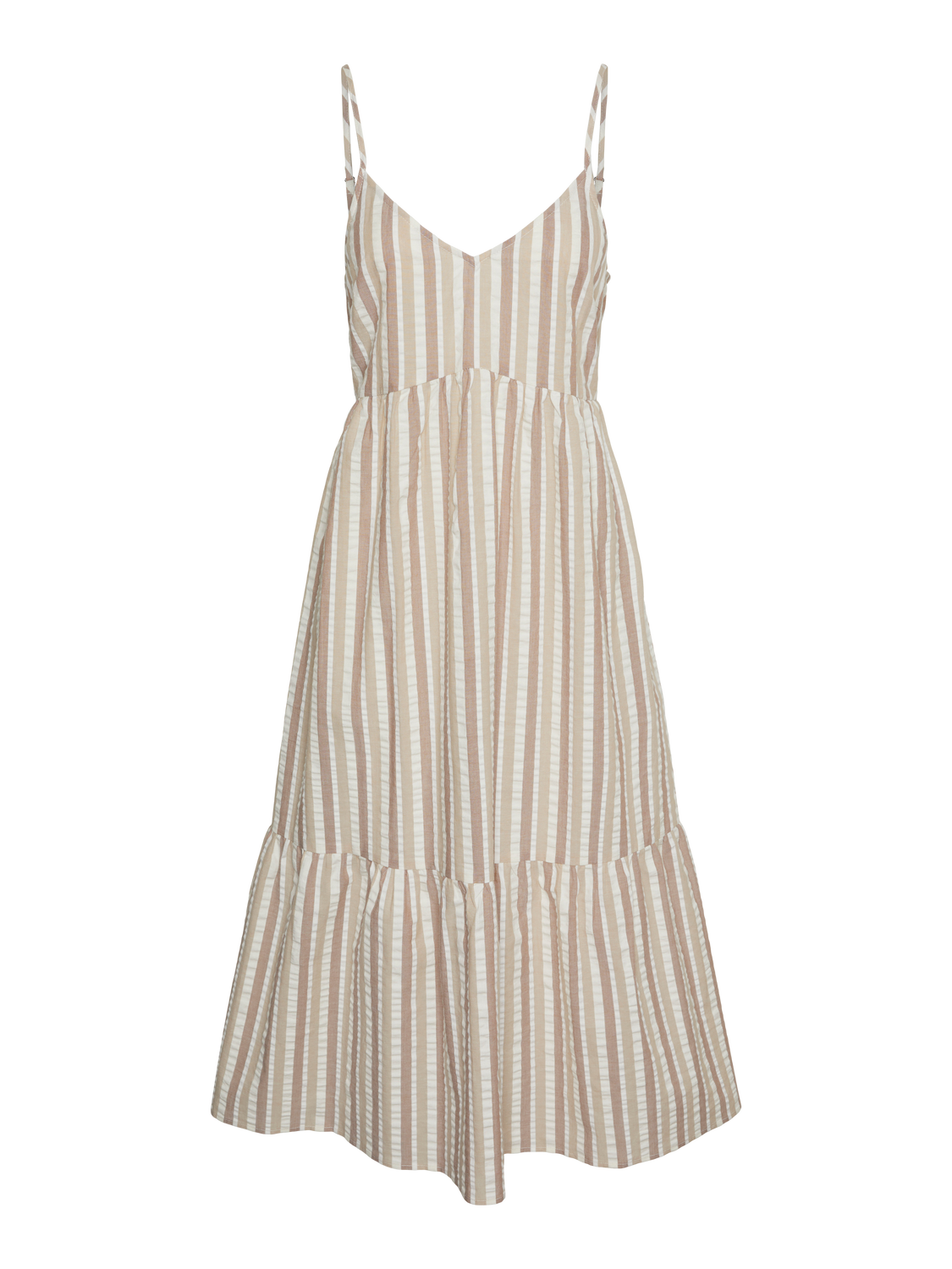 PCAITLYN Seersucker Midi Dress