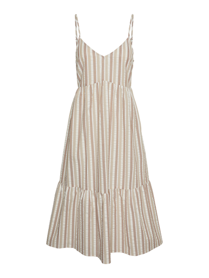 PCAITLYN Seersucker Midi Dress
