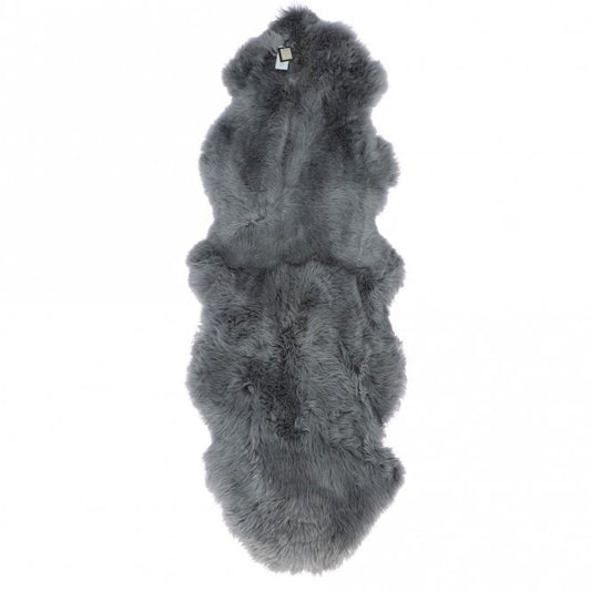Double Rug Fenland Long Wool - Grey