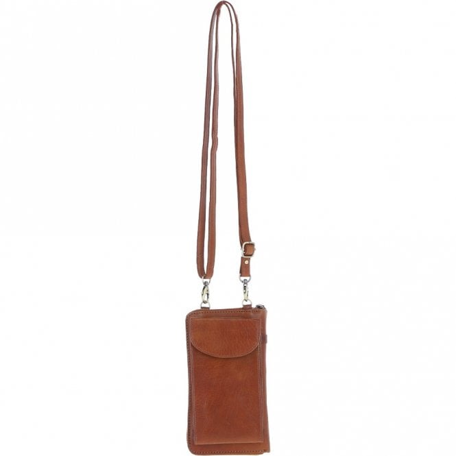 Leather Phonebag/Purse Honey: T-80