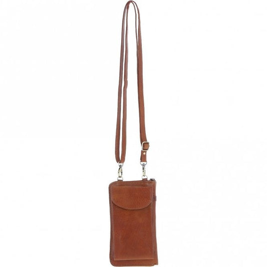 Leather Phonebag/Purse Honey: T-80