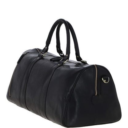 Large Leather Holdall – Black
