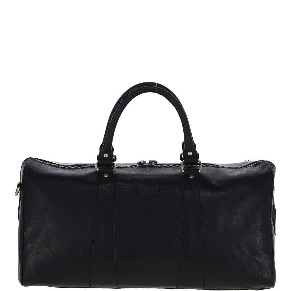 Large Leather Holdall – Black