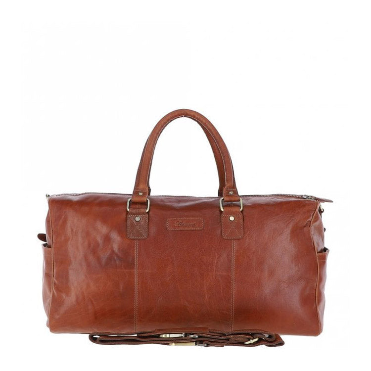 Large Leather Holdall Tan : G-30