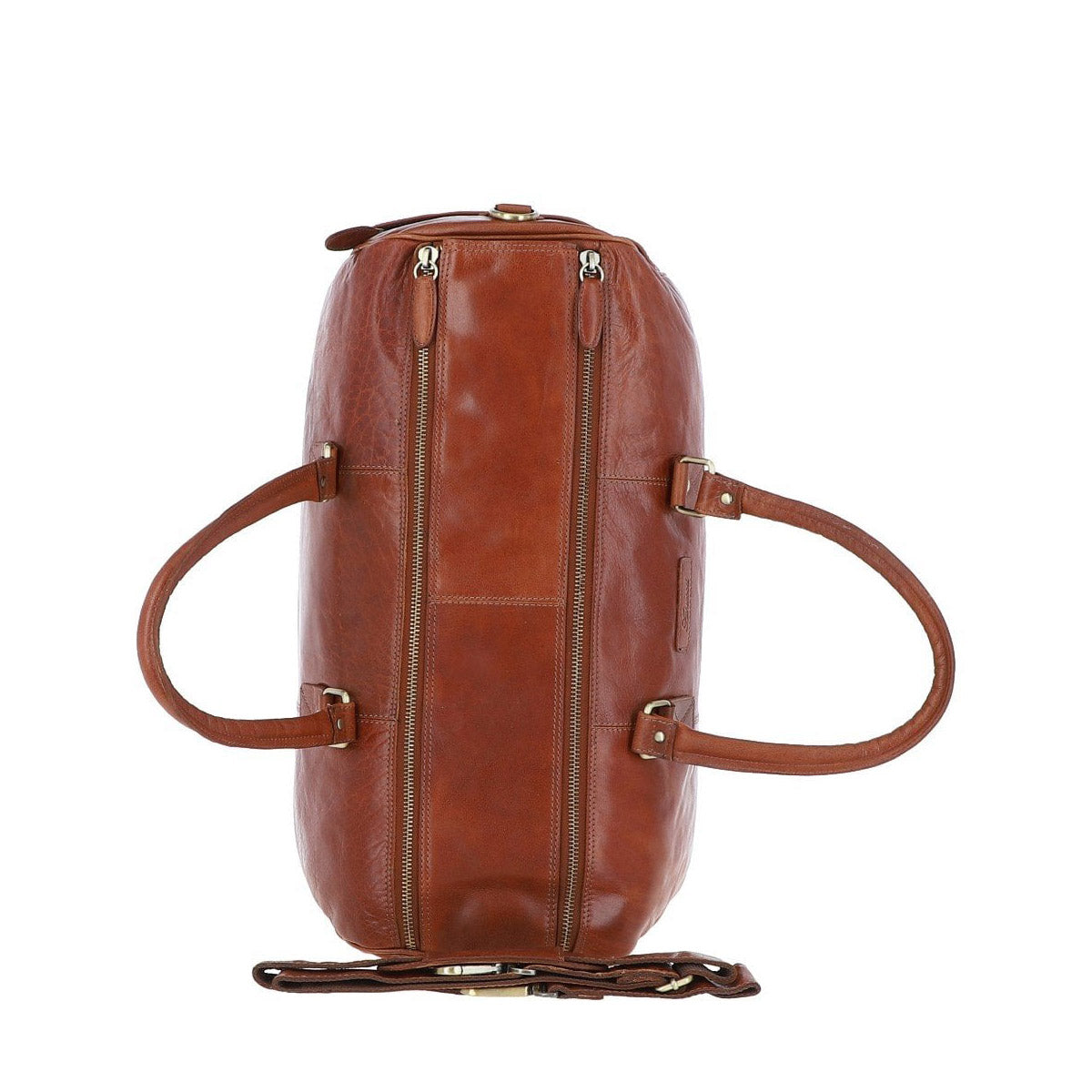 Large Leather Holdall Tan : G-30