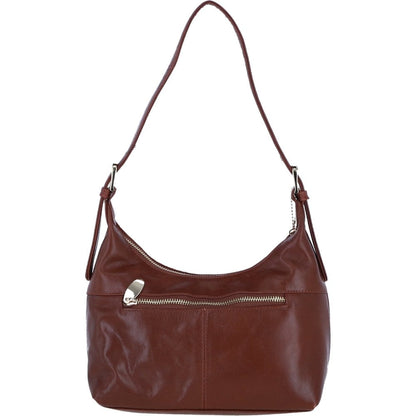 Ashwood Leather and Suede Shoulder Bag with Replaceable Crossbody Strap in Tan: S-52