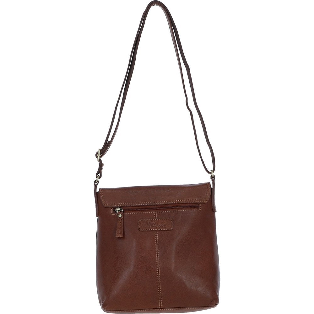 Leather Crossbody Bag - Tan