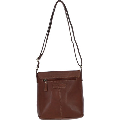 Leather Crossbody Bag - Tan