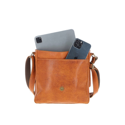 Leather Flight Bag Tan: Dean