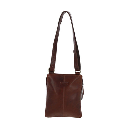 Leather Medium Flight Bag Chestnut Tan: T-71