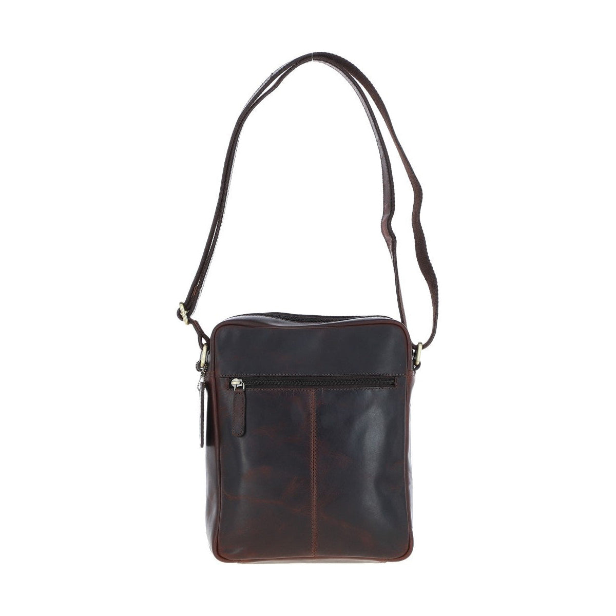 Leather Travel Flight Bag Brown: K-42