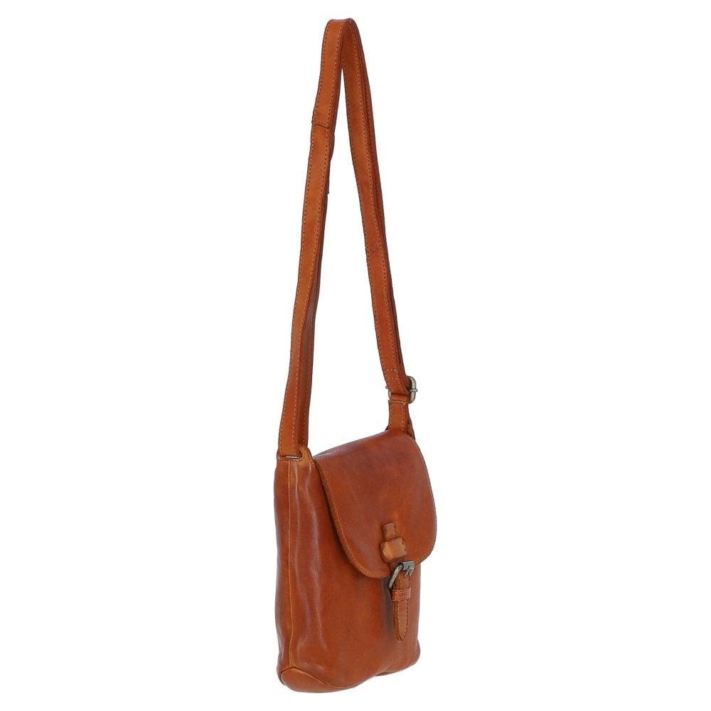 Small Leather Flight Bag - Tan