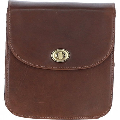 Medium Leather Crossbody Bag - Brown
