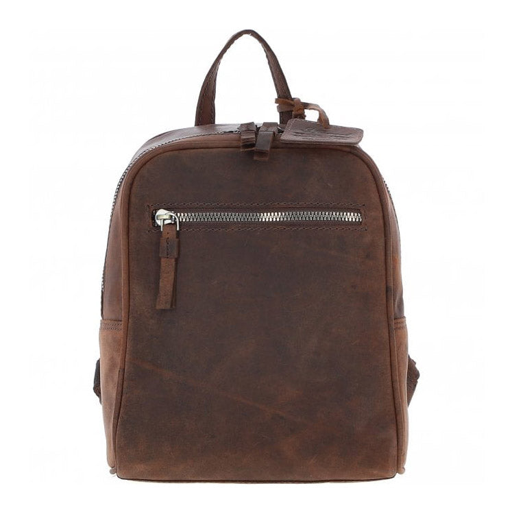 Vintage Leather Backpack Mud/brown: Tenbury