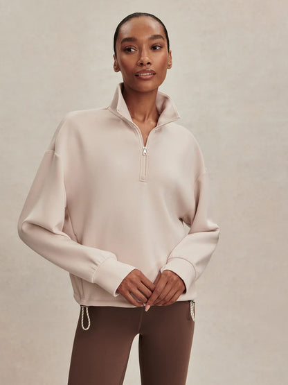 Sian Cropped Half Zip Midlayer