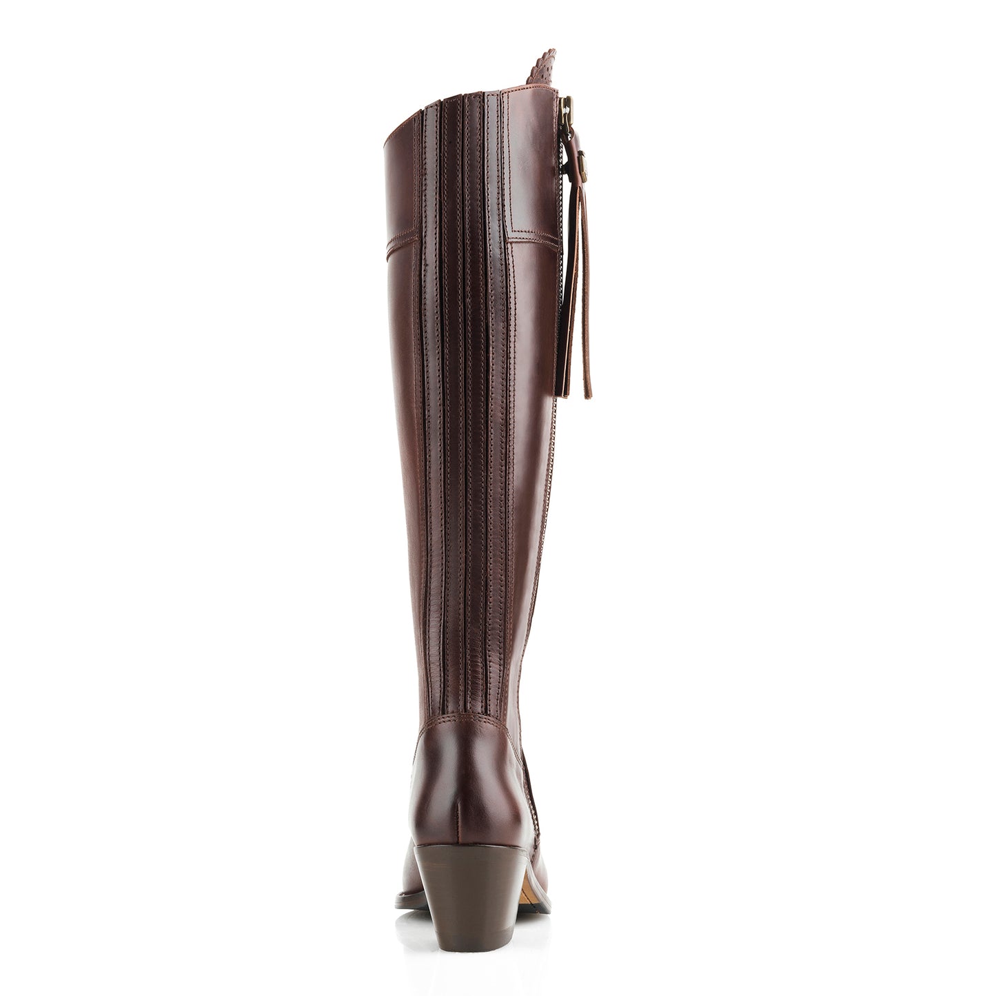 Women's Regina Leather Heeled Knee-high Boots (Regular Fit)