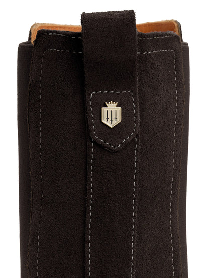 Boudica Suede Heeled Ankle Boot