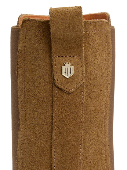 Boudica Suede Heeled Ankle Boot