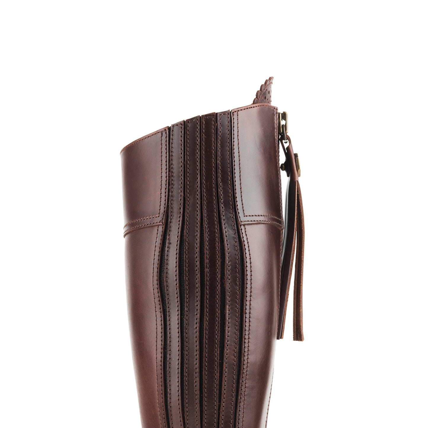 Women's Regina Leather Heeled Knee-high Boots (Regular Fit)