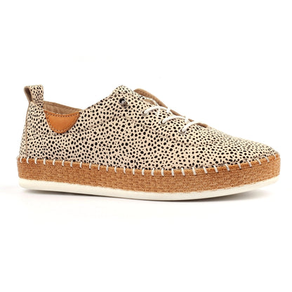 Evette Leather Plimsoll
