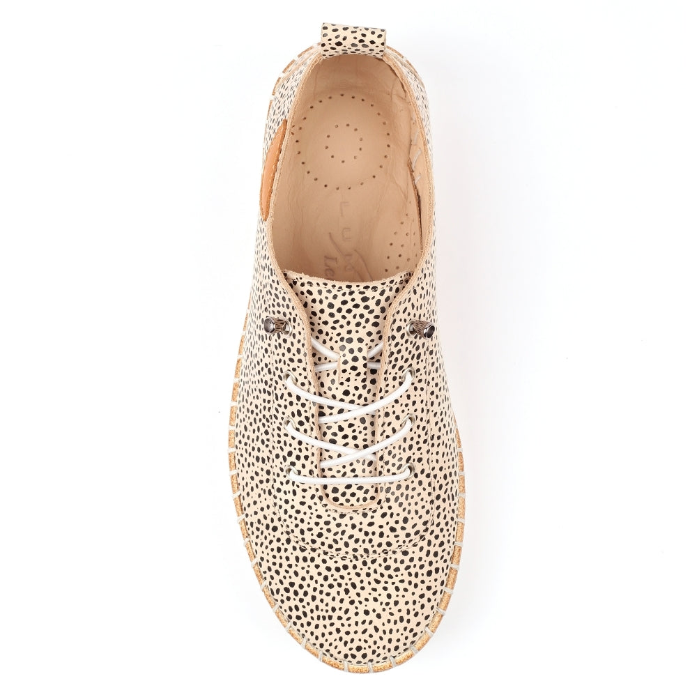 Evette Leather Plimsoll