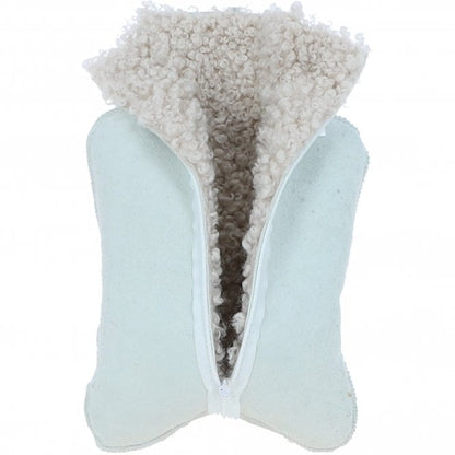 Fenland Curly Wool Hot Water Bottle Cover - Beige 2L