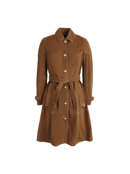 The Lylla Coat Dress Suede
