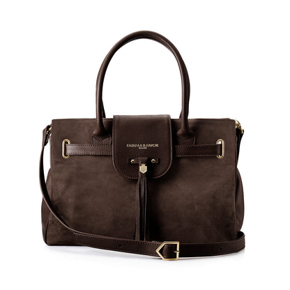 Windsor Leather and Suede Handbag