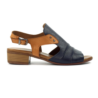 Lunar Jaden Navy Leather Sandal