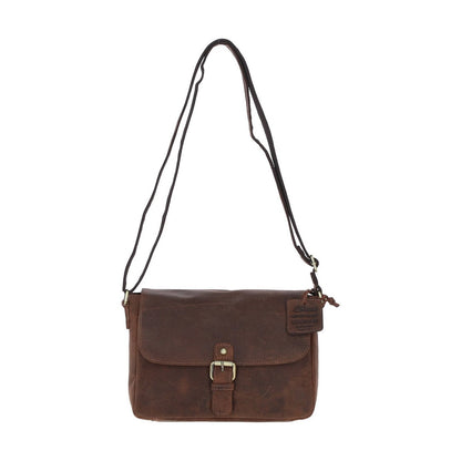 Vintage Satchel Leather Handbag Mud/brown: Kidderminster
