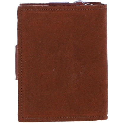 Suede & Leather RFID Protected Purse in Tan: S-50