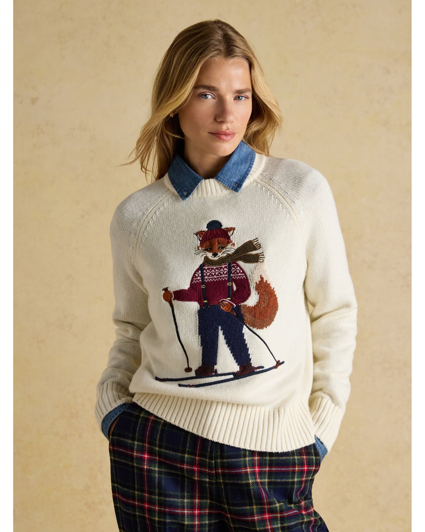 Jonty Ski Intarsia Knitted Jumper