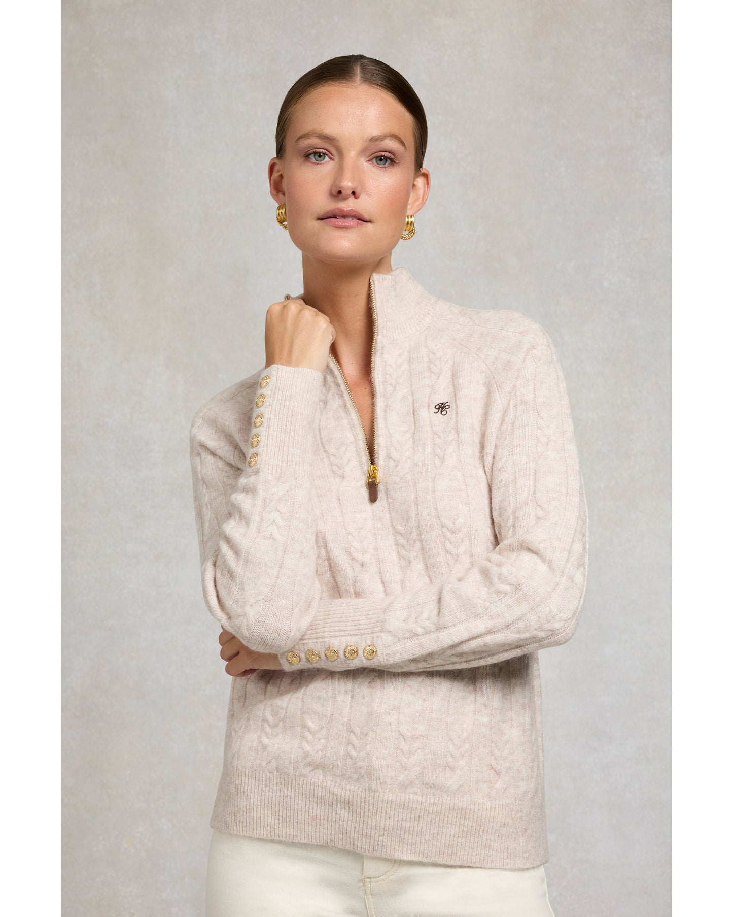 Bridget Quarter Zip Knit