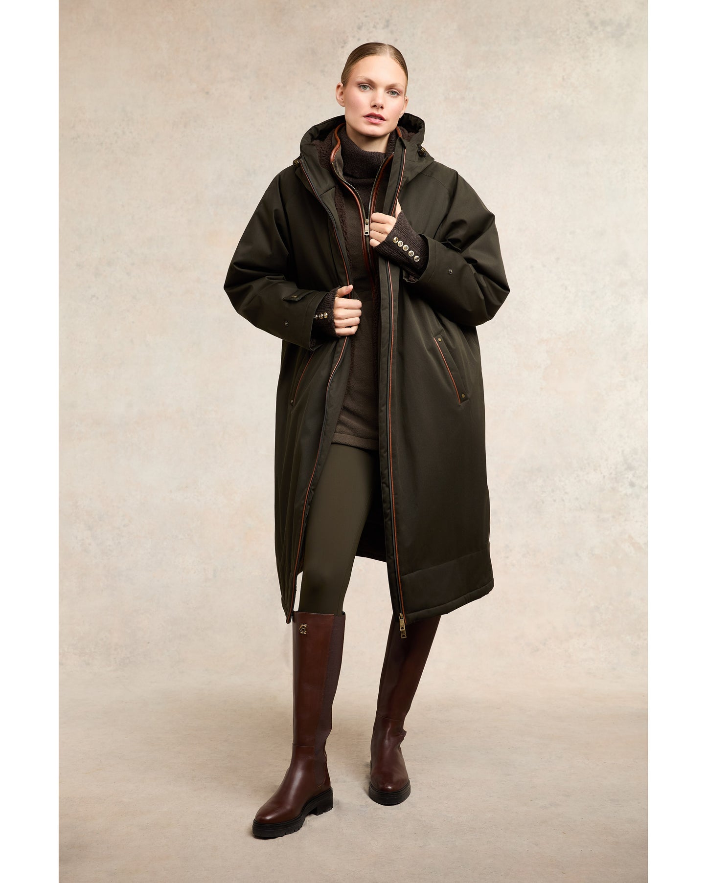 One-Size Waterproof Coat (Khaki)