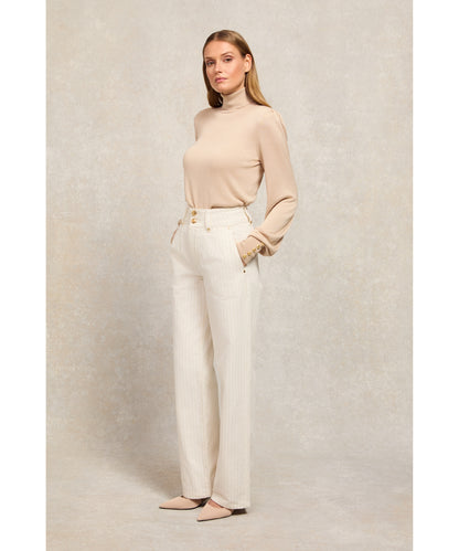 Tailored Wide Leg Jean