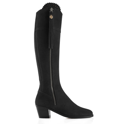 Womens Regina Suede Heeled Knee-high Boots (Regular Fit)