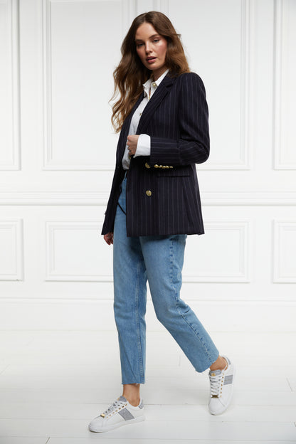 Knightsbridge Court Trainer Silver Crystal Stripe