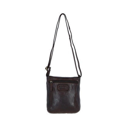 Luxury Small Leather Flight Bag Brandy: D-90