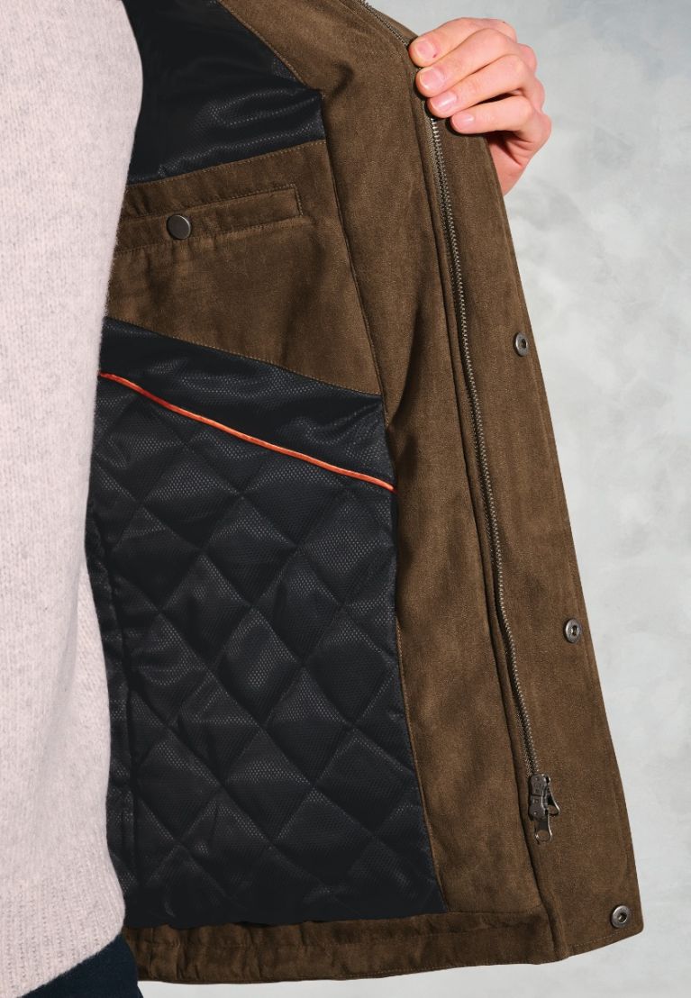 Niven Dark Sand Padded Jacket