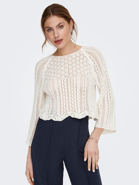 Cropped Knitted Pullover