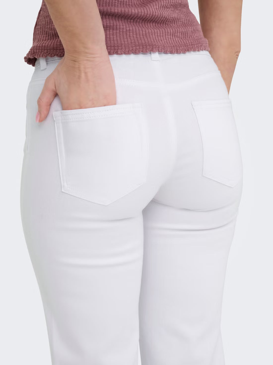 Blush Mid Straight Jeans