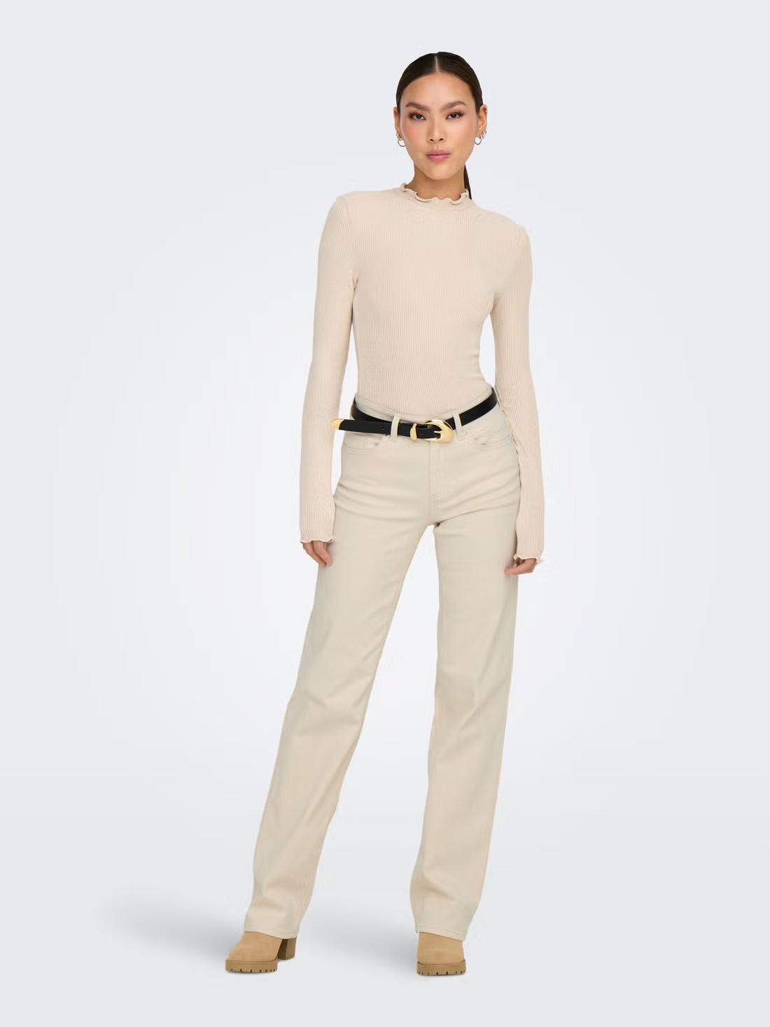 Blush Mid Straight Jeans