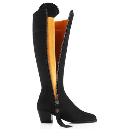 Womens Regina Suede Heeled Knee-high Boots (Regular Fit)